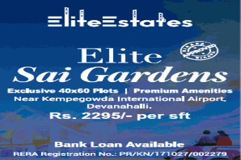 Bank loan available on Elite Sai Gardens, Devanahalli Bangalore